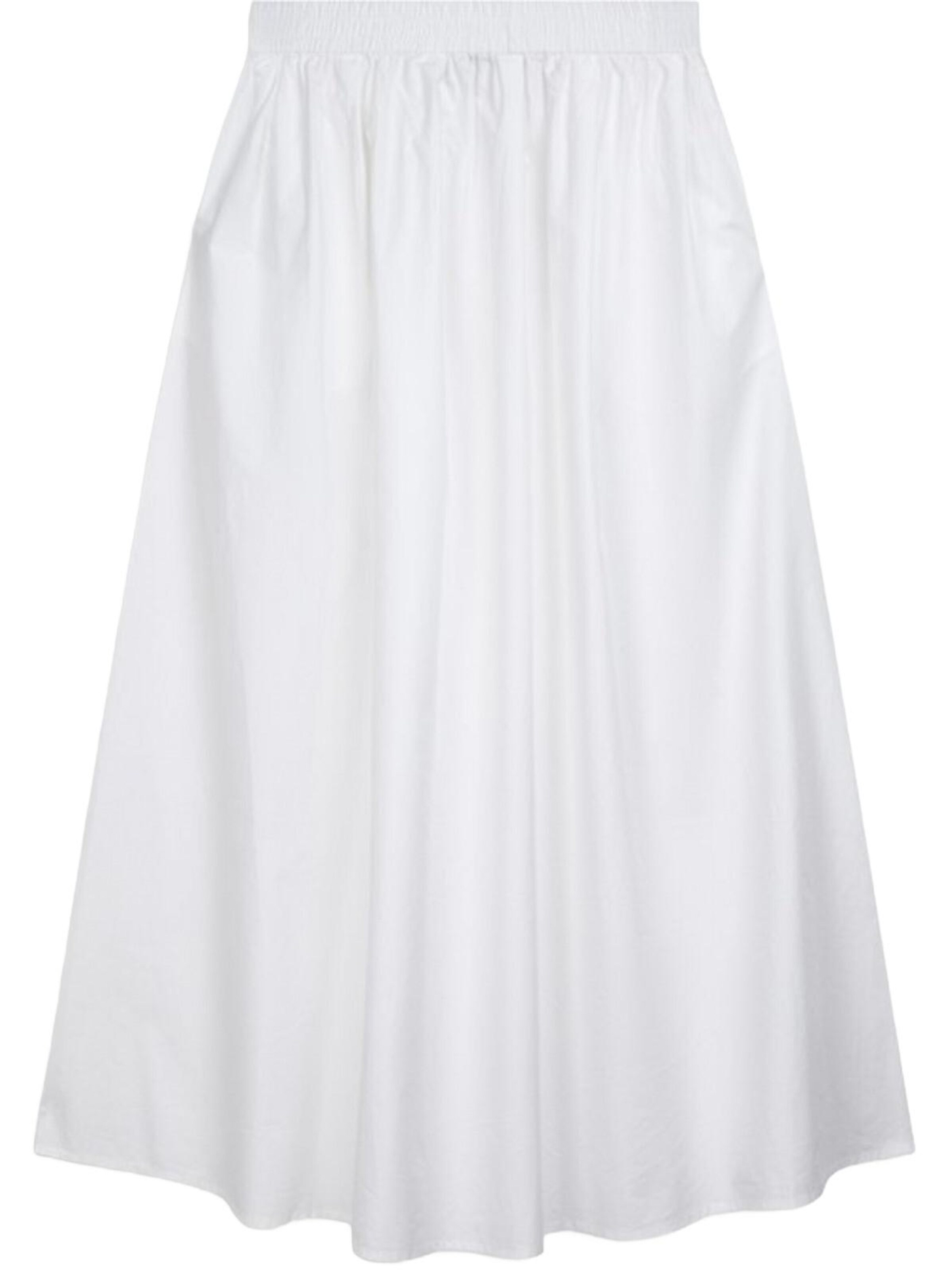 LTB Jeans - Falda 'LTB Jeans Damen-Rock mit elastischem Bund, Basic-Langrock' en blanco