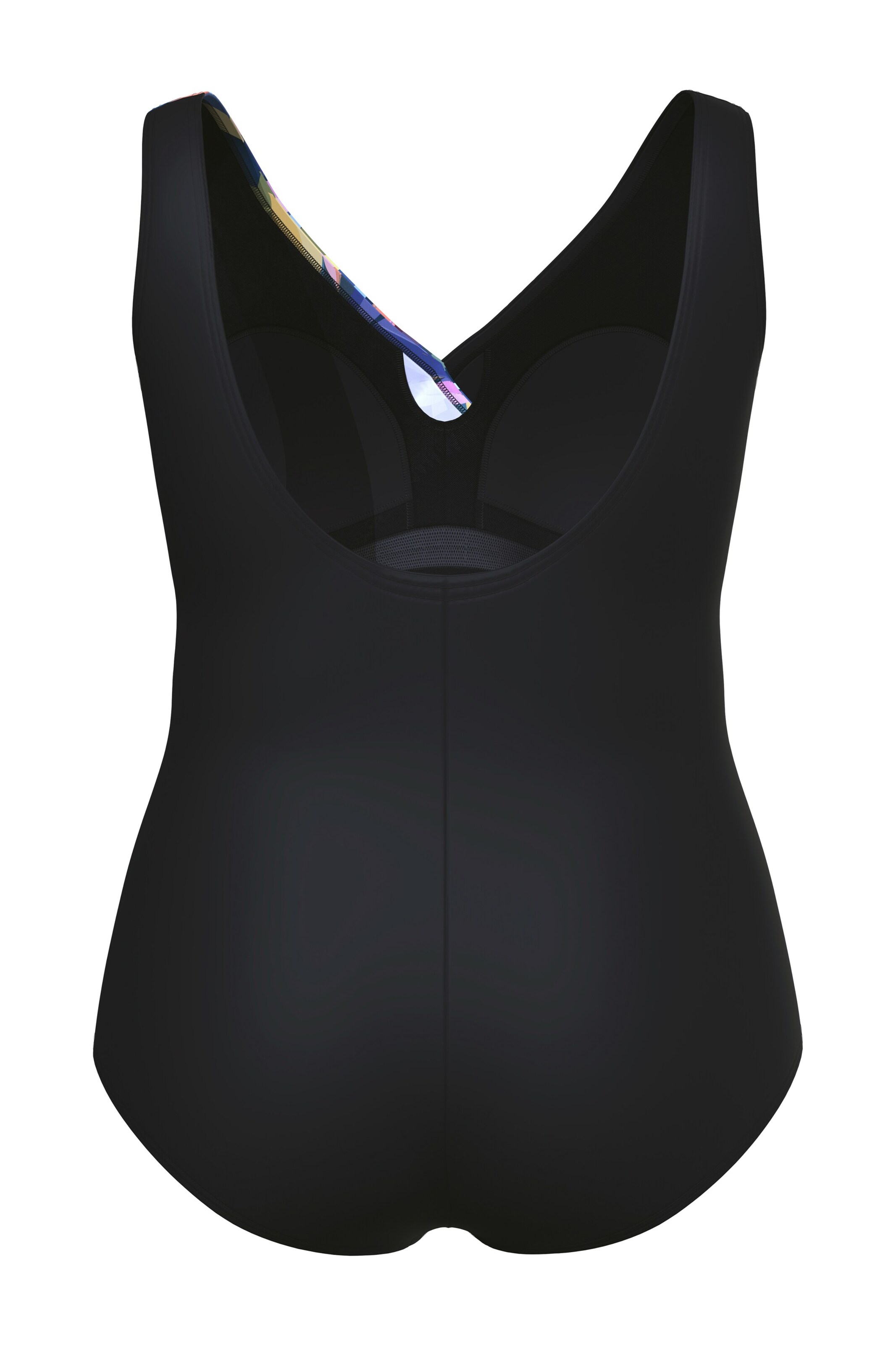 Ulla Popken Badeanzug in Schwarz