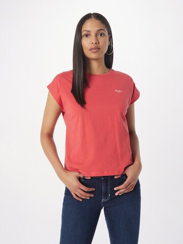 Pepe Jeans T-Shirt 'Bloom' in Rot: predná strana