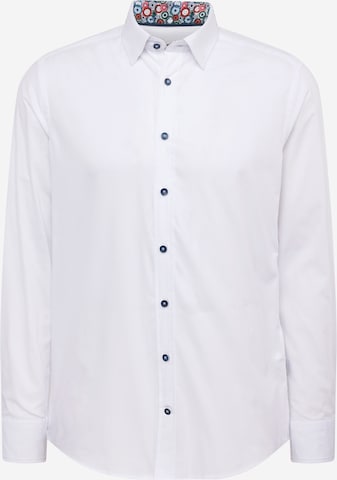 bugatti - Ajuste regular Camisa en blanco: frente