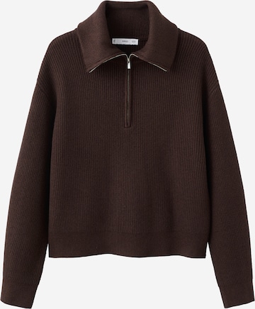 MANGO Tröja 'RIZON' i brun: framsida