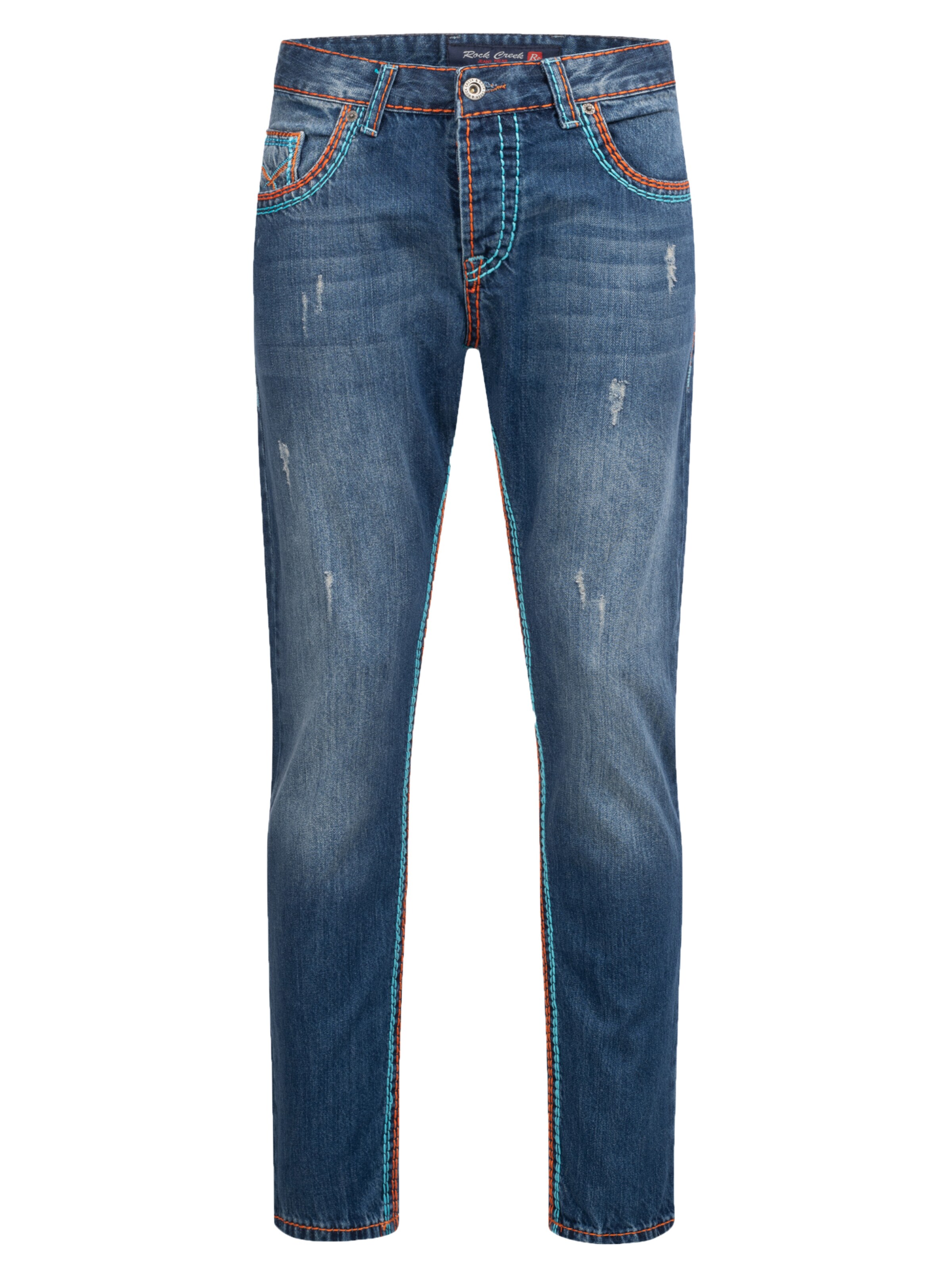 Rock Creek Loosefit Jeans in Blau: Vorderseite