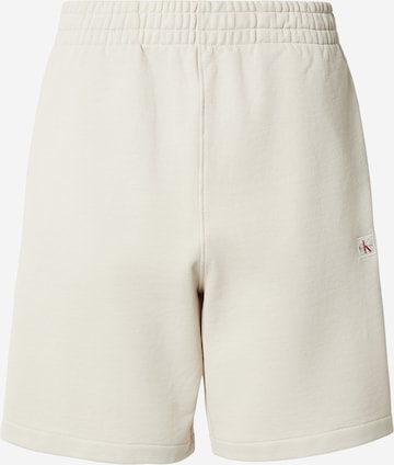 Calvin Klein Jeans Normalny krój Spodnie w kolorze biały: przód