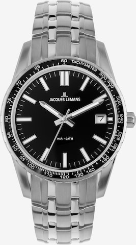 Jacques Lemans Analog Watch in Black: front