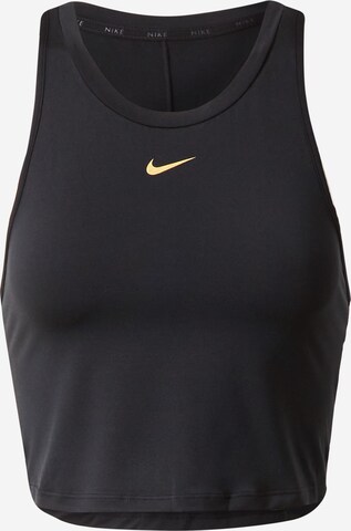 NIKE Sports Top 'ONE LUXE' in Black: front