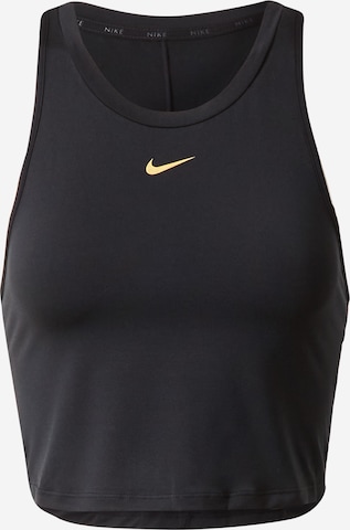 NIKE Sporditopp 'ONE LUXE', värv must: eest vaates