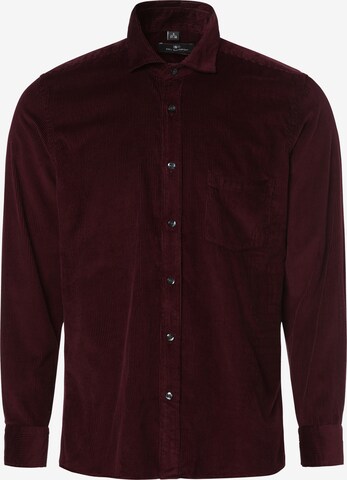 Nils Sundström Regular fit Button Up Shirt ' ' in Red: front