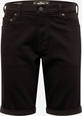 HOLLISTER Slimfit Kalhoty – černá: přední strana