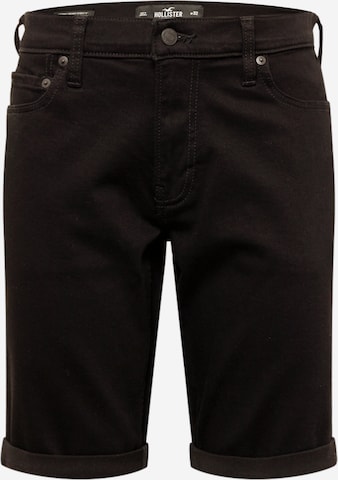 HOLLISTER - Slimfit Calças em preto: frente