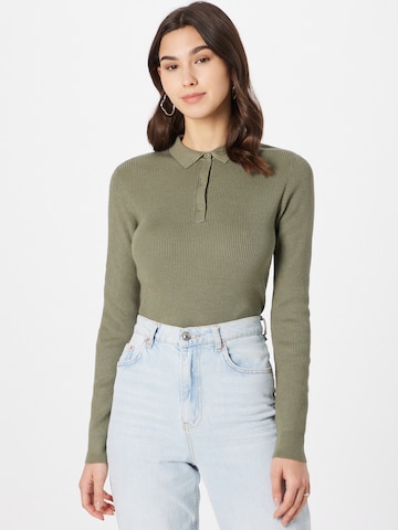 QS Sweter w kolorze zielony: przód