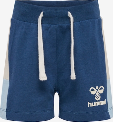 Hummel Regular Pants in Blue: front