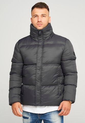 behype Winter Jacket 'BHJEFFREY' in Grey: front