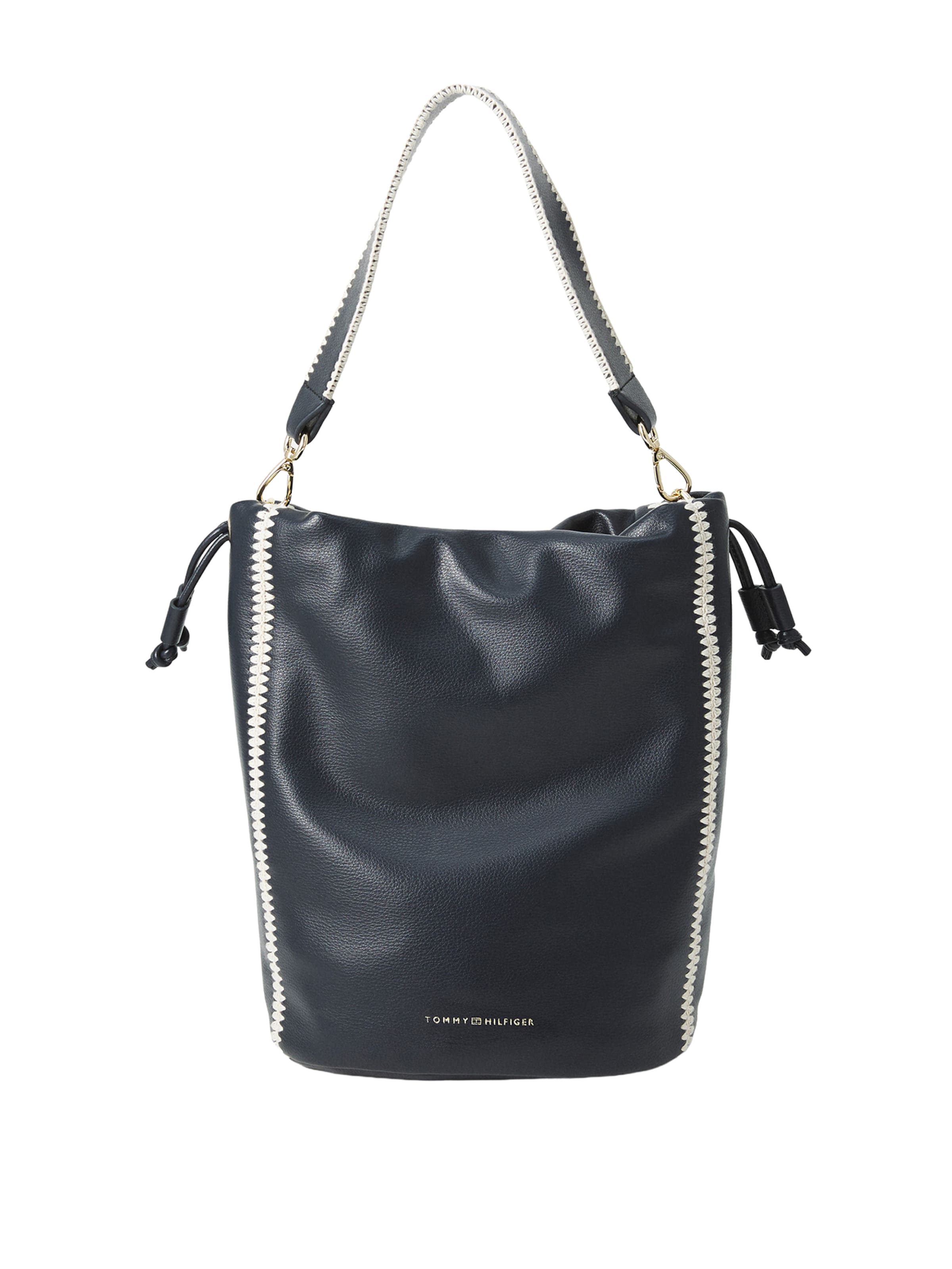 TOMMY HILFIGER Schultertasche 'SOFT SUMMER BUCKET' in Blau: Vorderseite