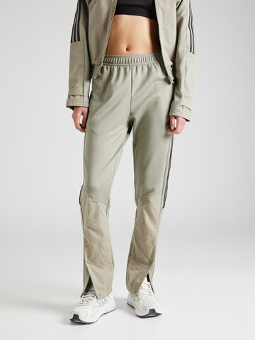 Effilé Pantalon de sport 'Tiro' ADIDAS SPORTSWEAR en beige : devant