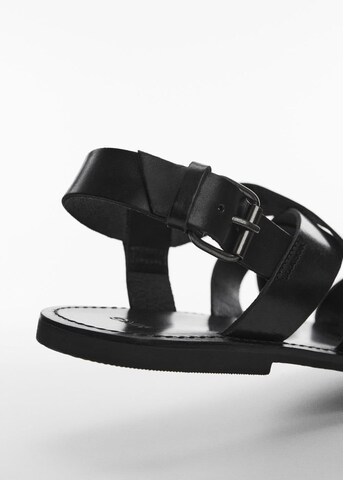 MANGO MAN Sandals 'Romana' in Black