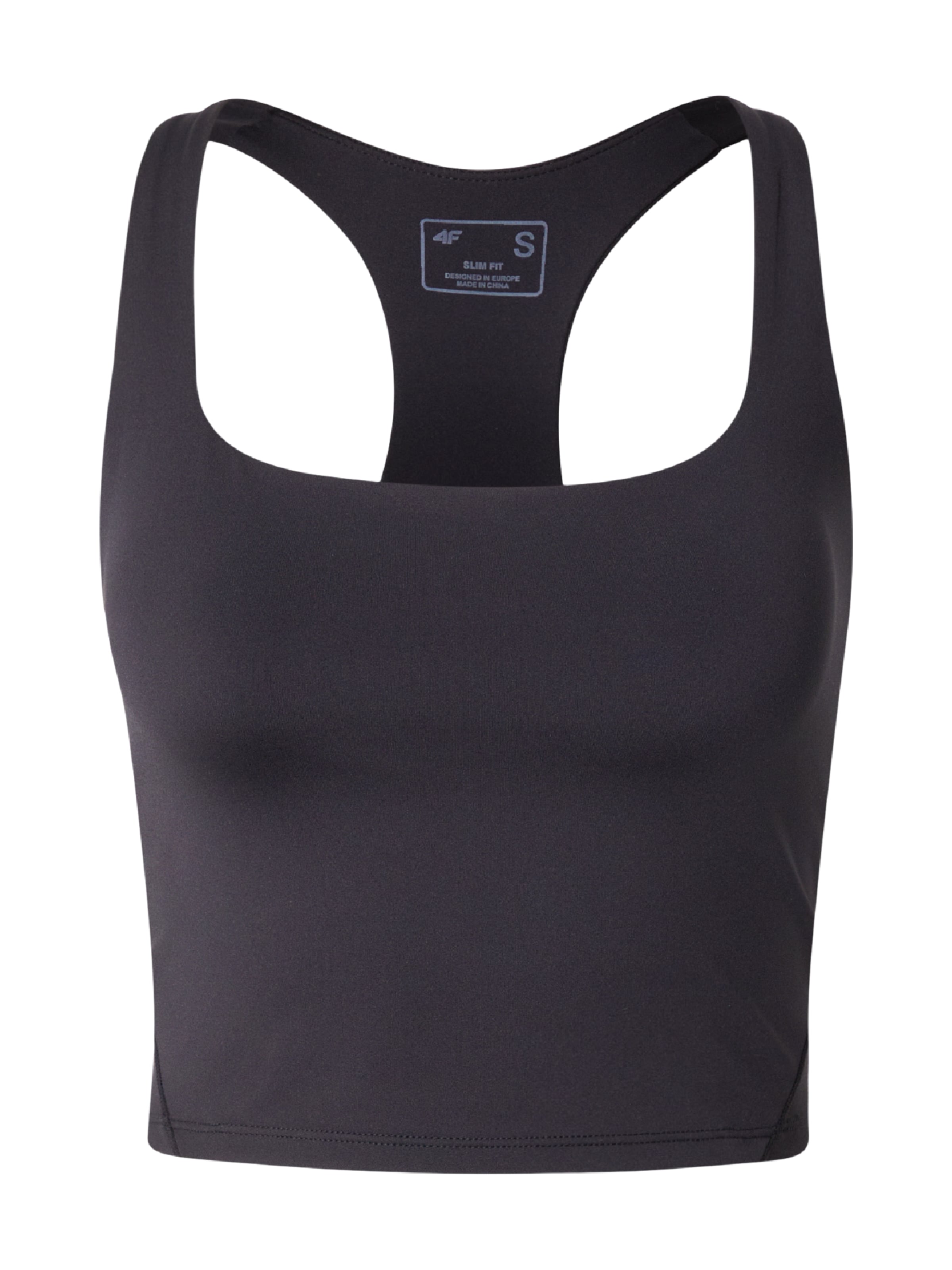 4F Top in Schwarz: Vorderseite