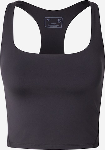 juoda 4F Palaidinė be rankovių: priekis