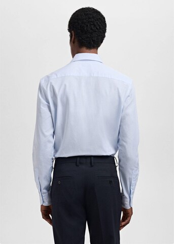 MANGO MAN Slim fit Business Shirt 'Selva' in Blue