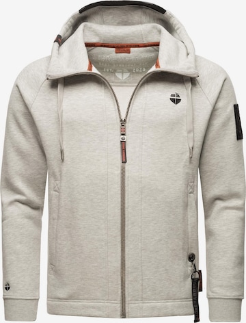 STONE HARBOUR Sweat jacket 'Finn Luca' in Grey: front