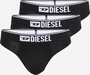 DIESEL Трусы-слипы в Черный: спереди