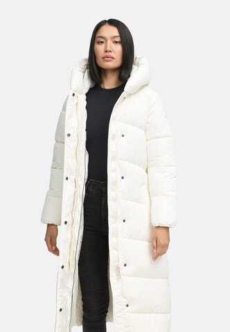 NAVAHOO Winter coat 'Eisblick 14' in White: front