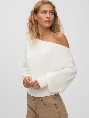 Pull-over 'VMPOLLY' VERO MODA en blanc : devant