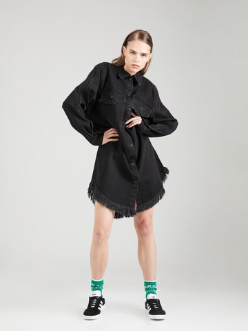 ADIDAS ORIGINALS Kleid 'Fringe' in Schwarz: Vorderseite