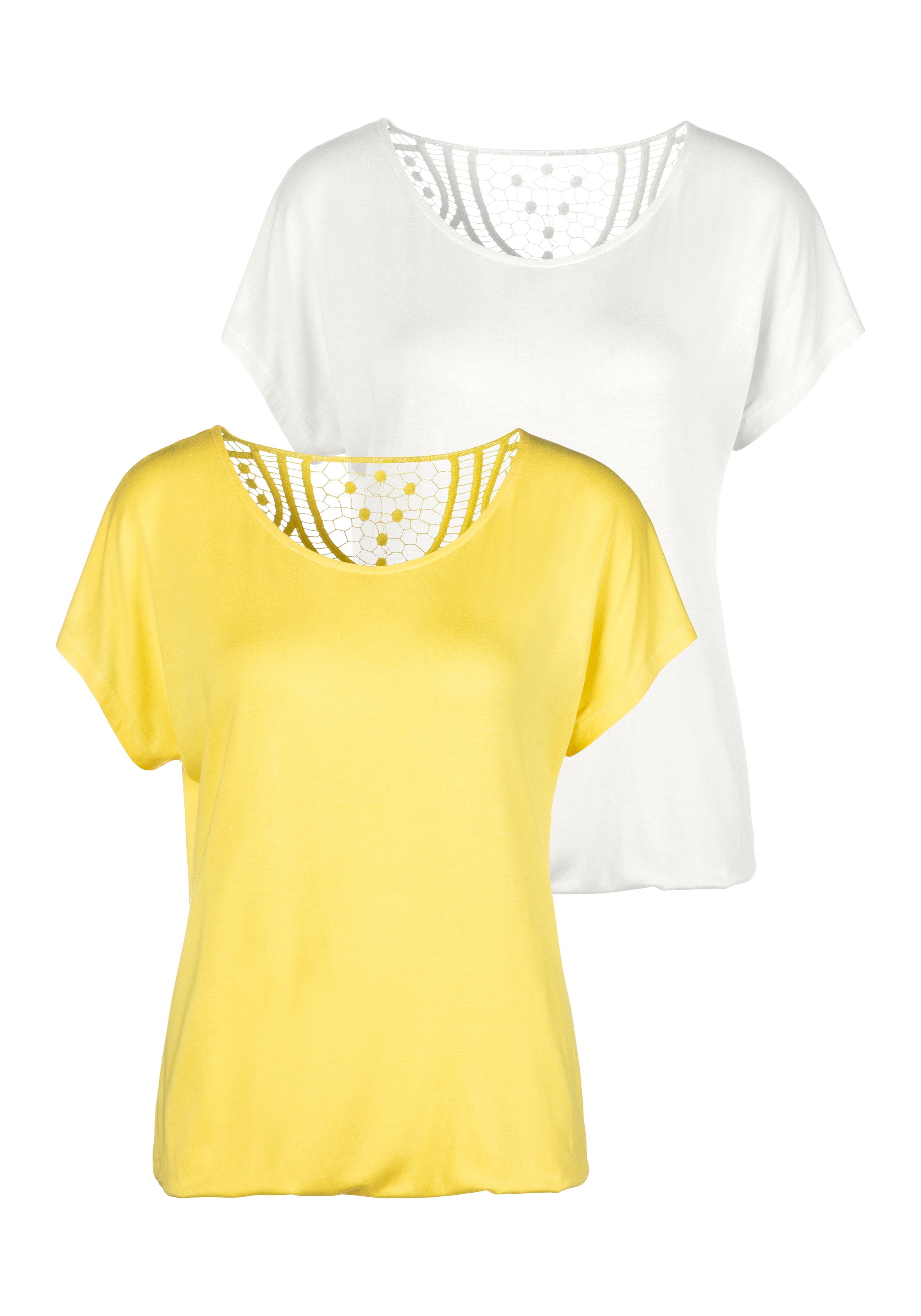 Tricou de la VIVANCE pe galben: față