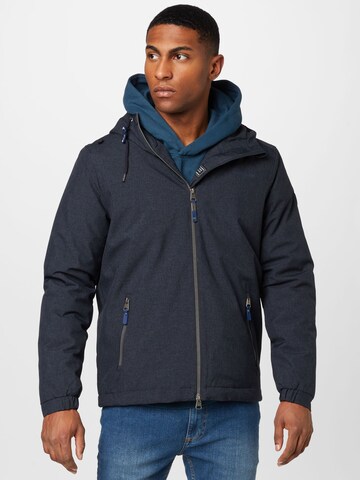 Ragwear Between-Season Jacket 'RYTEL UPGRADE' in Blue: front