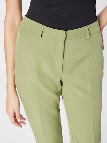 Dorothy Perkins Regular Pleated Pants 'Grazer' in Green