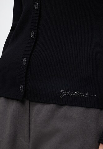 GUESS Gebreid vest 'Ellie' in Zwart