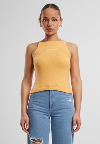 Karl Kani Top 'Small Signature Knit 90s' in Orange: Vorderseite