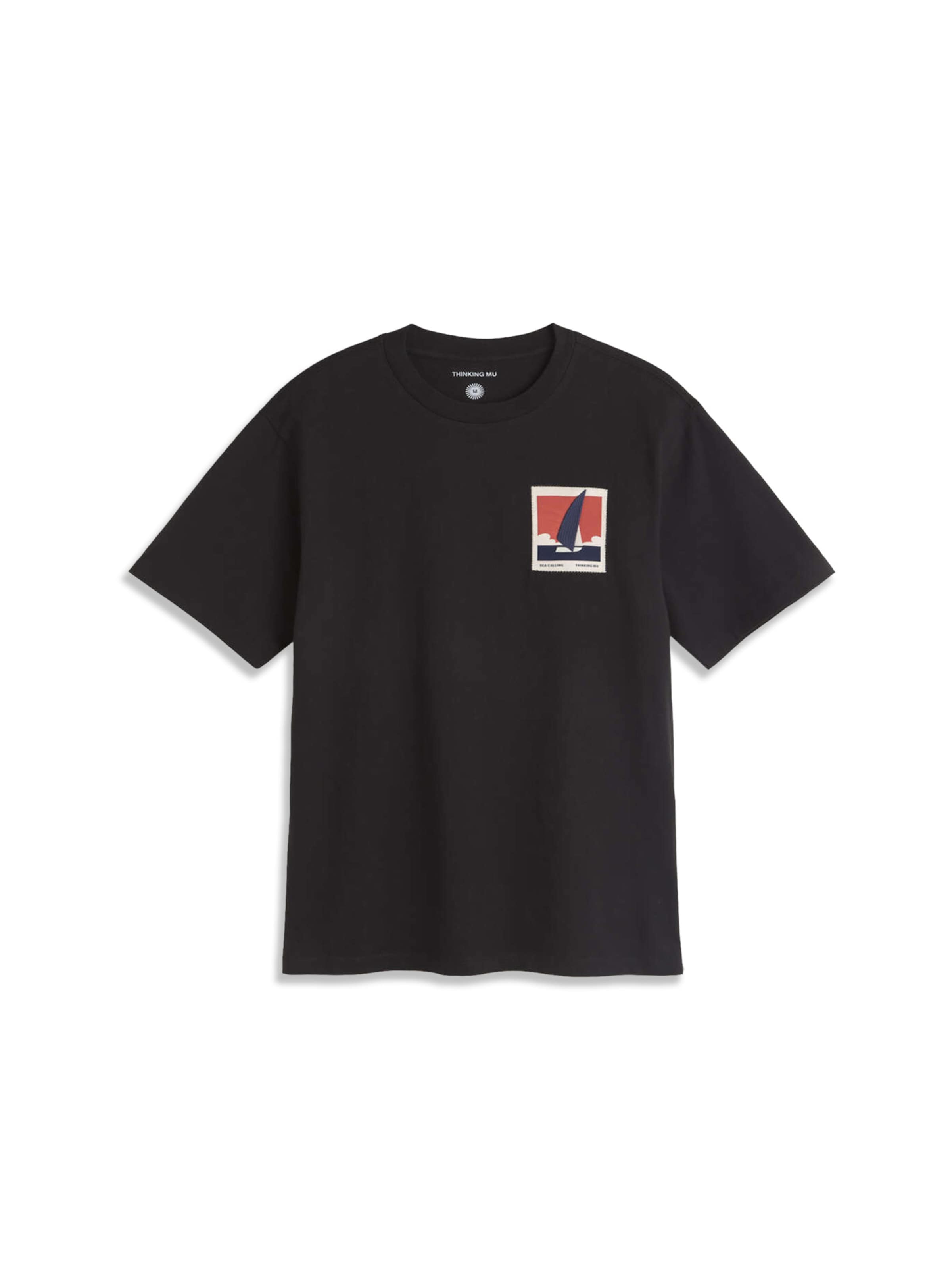 Thinking MU Tričko 'Zach' – černá: přední strana