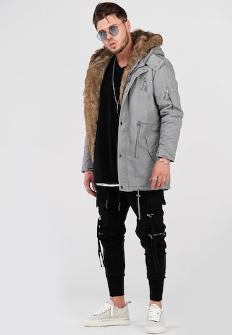 behype Winterparka 'TYLER' in Grau