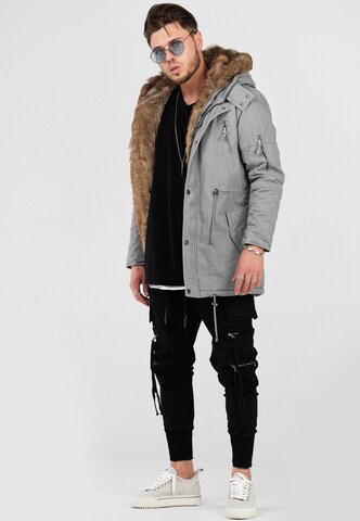 behype Winter Parka 'TYLER' in Grey