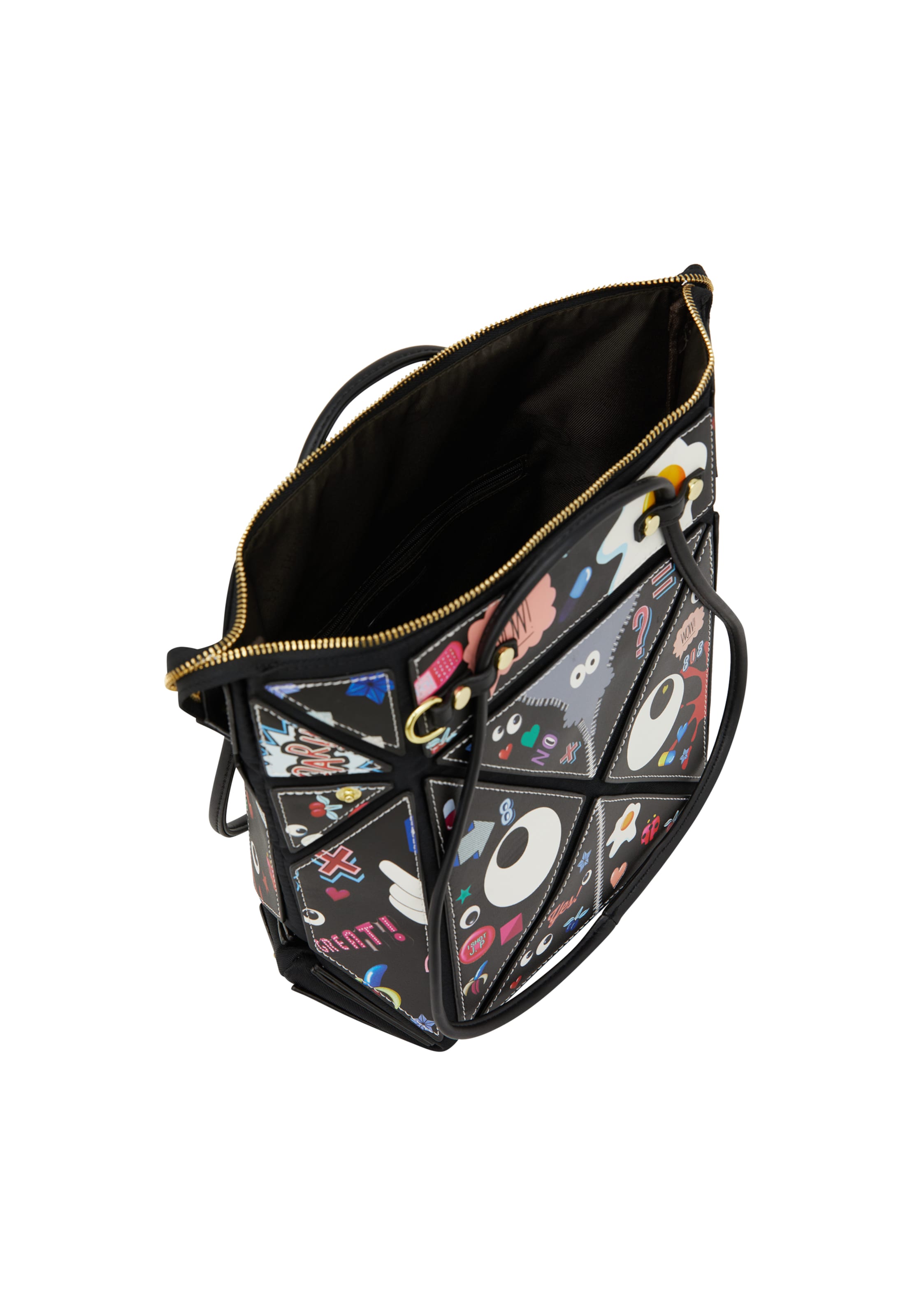 Geantă de umăr 'Pop Eyetheme' de la MYMO pe negru