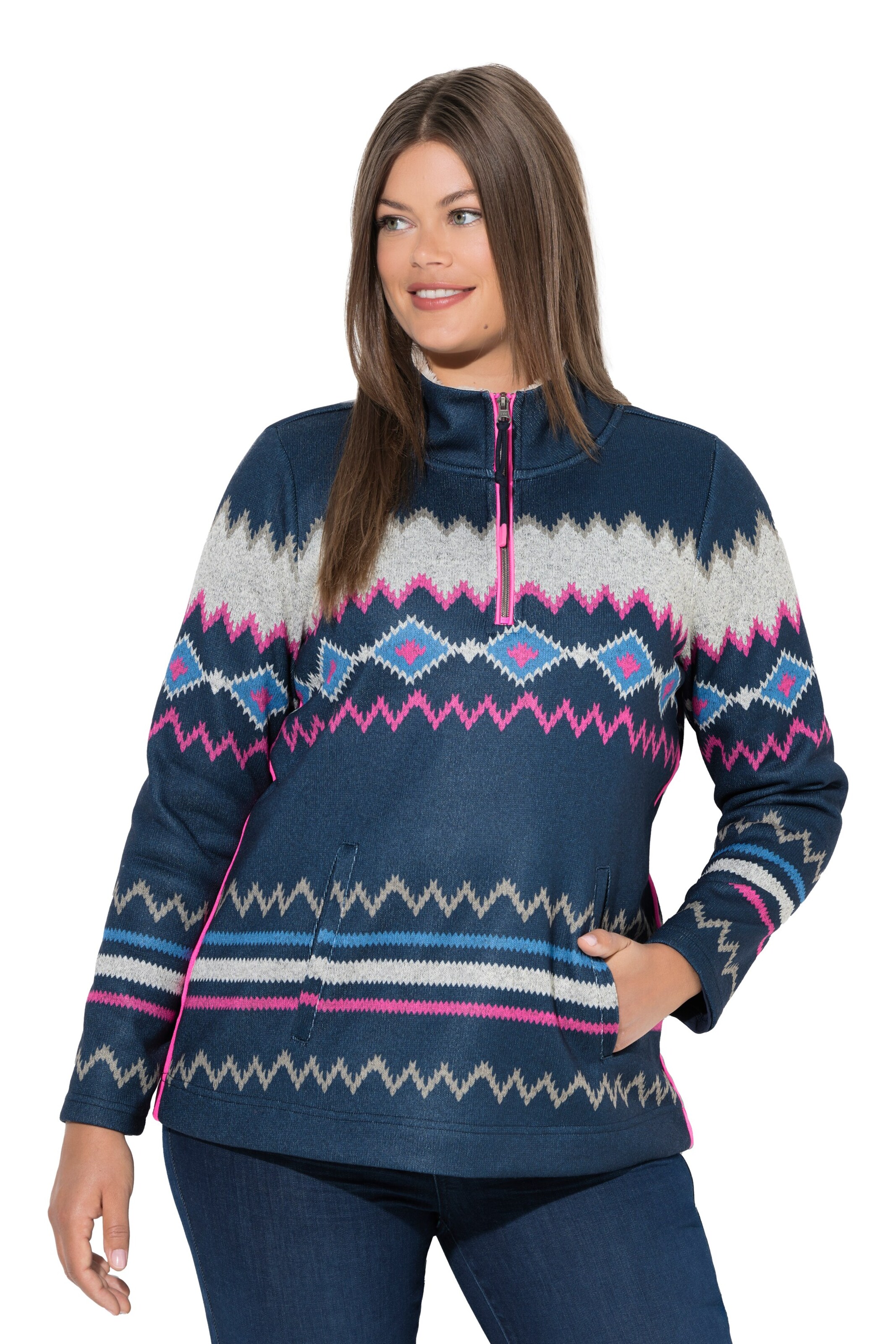LAURASØN Sweatshirt in Blauw: voorkant
