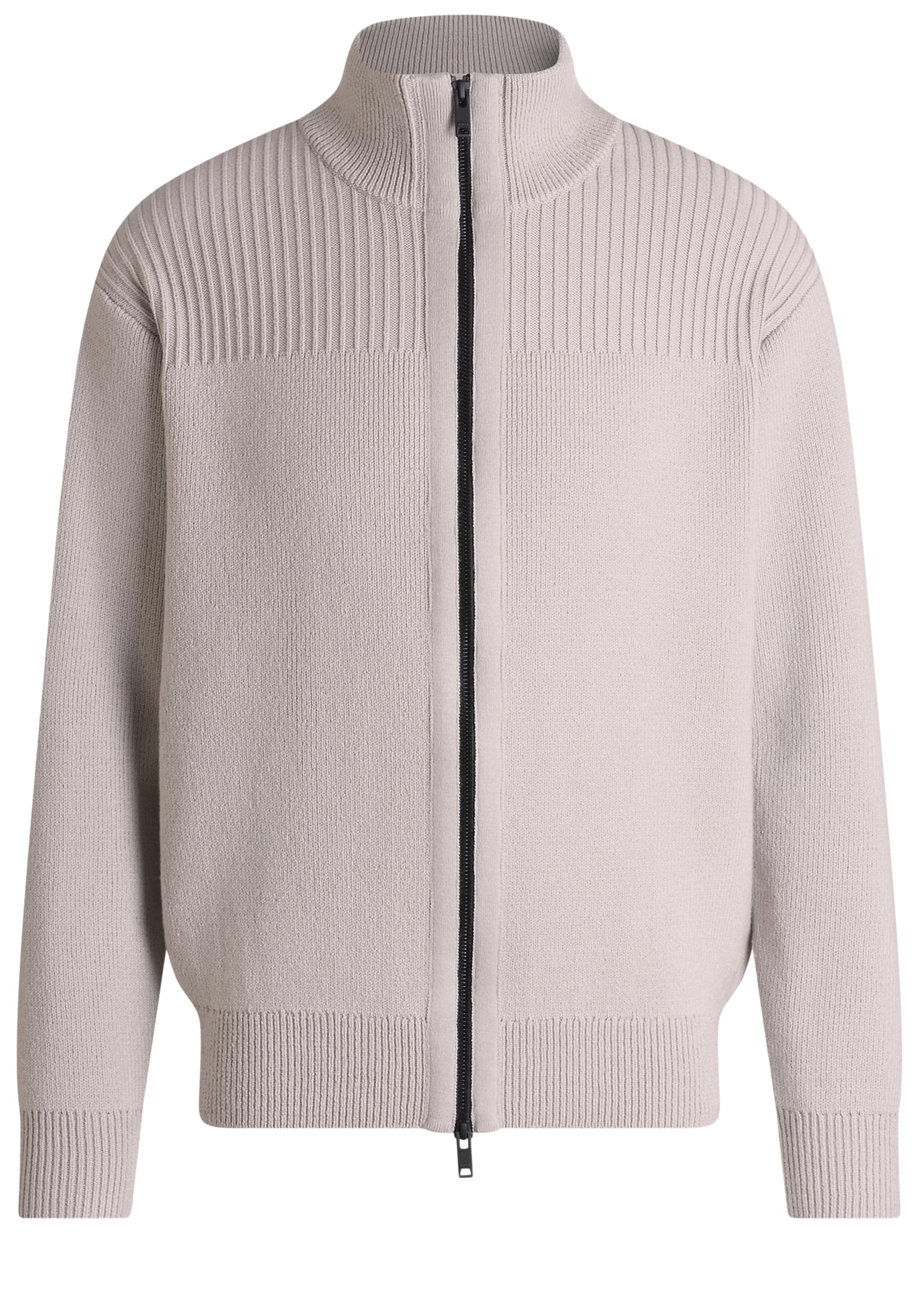 BOSS Strickjacke 'Kratalo' in Grau: Vorderseite
