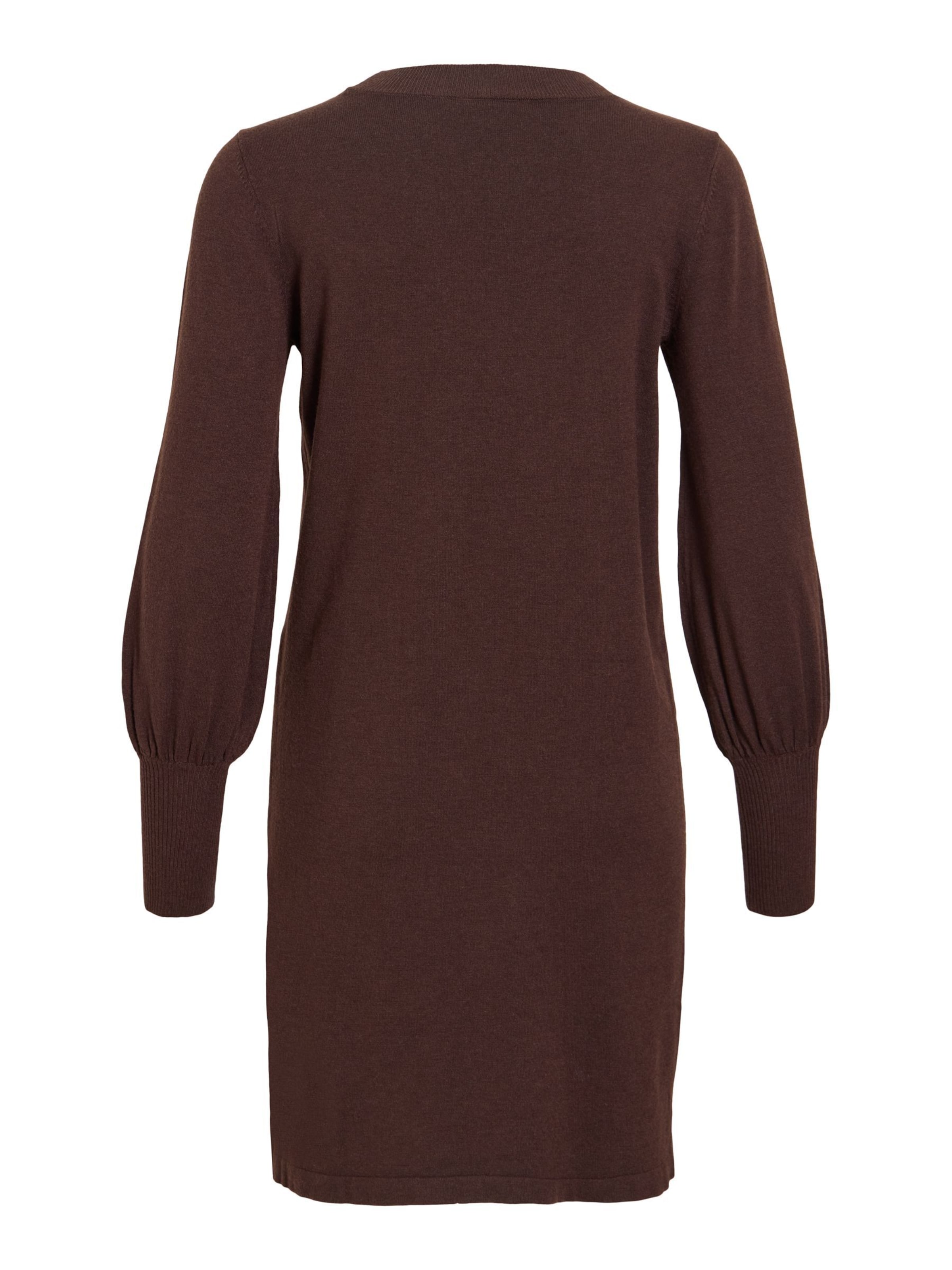 VILA Knit dress 'VIKerry' in Brown