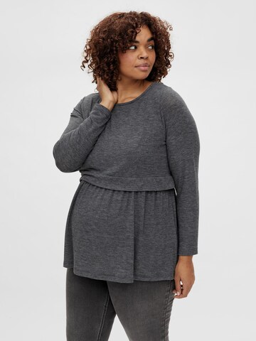 Mamalicious Curve Shirt 'ANABEL JUNE' in Grey: front