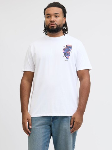 T-Shirt JACK & JONES en blanc : devant