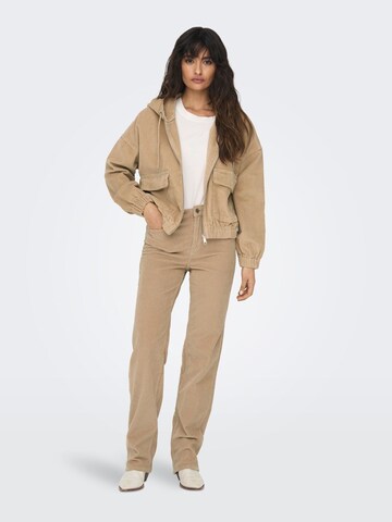 ONLY Regular Trousers 'Emily' in Brown