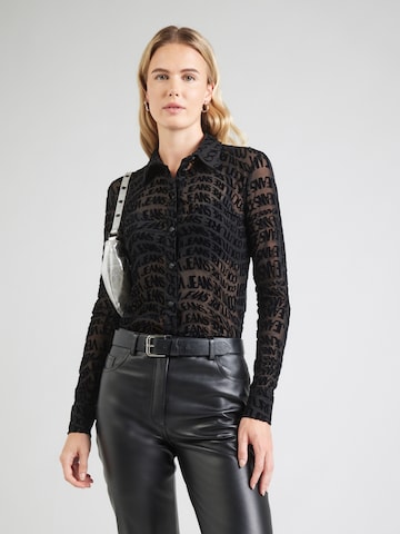 Versace Jeans Couture Blouse in Black: front