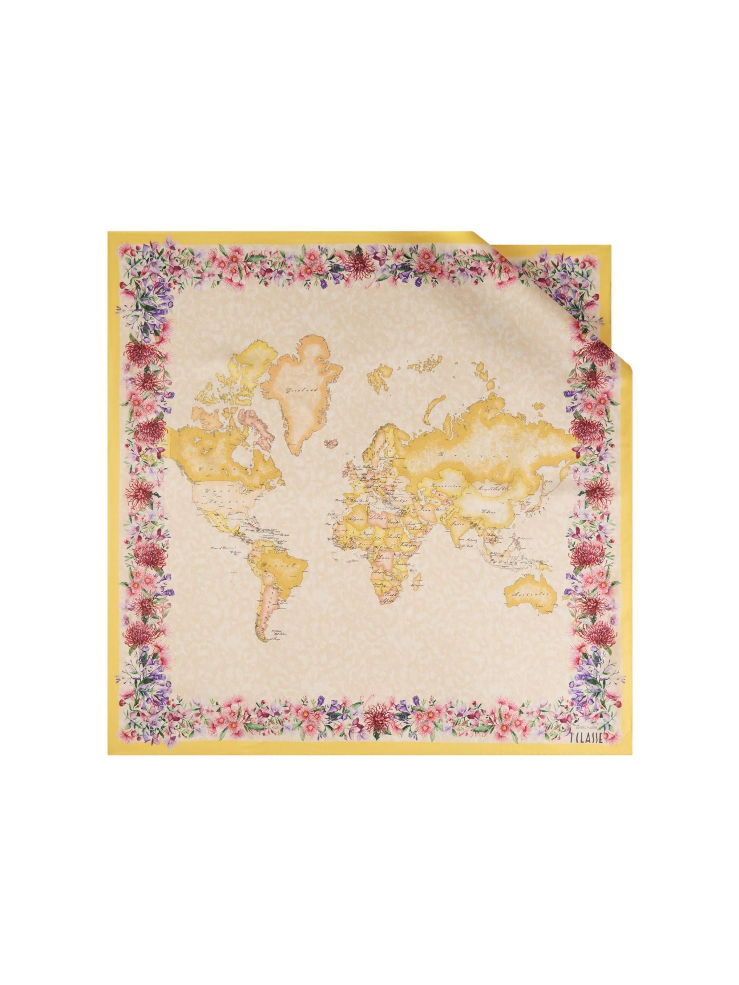 Alviero Martini Szalik 'alviero martini FOULARD 90X90 FOULARD' w kolorze żółty: przód