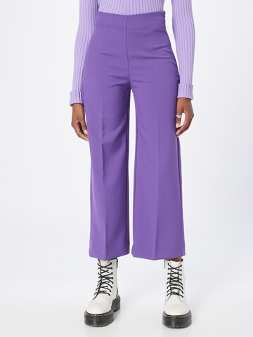 Lindex Pleated Pants 'Lykke' in Purple: front