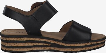 GABOR Strap Sandals in Black