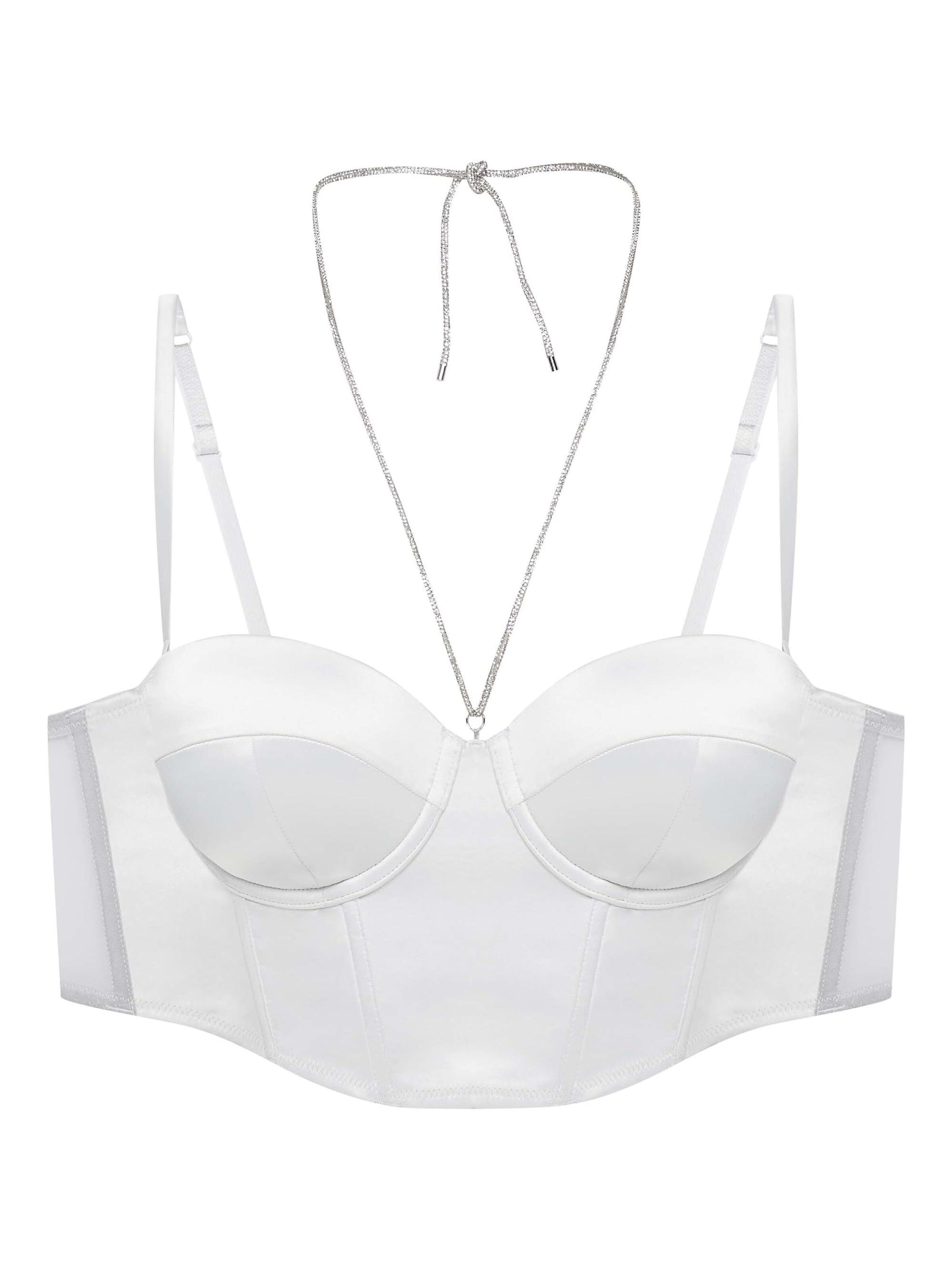 ESOTIQ - Push-up Sujetador 'Onyks' en gris: frente