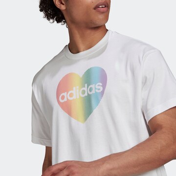 ADIDAS PERFORMANCE Funkčné tričko 'Pride Heart' - biela