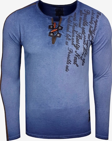 Rusty Neal Sweatshirt in Blauw: voorkant