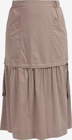 HELMIDGE Rok in Beige: voorkant